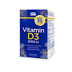 GS Vitamin D3 2000 IU, 90+30 kapslí NAVÍC, dárkové balení