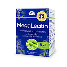 GS Megalecitin 1325 mg, 2 × 130+20 kapslí NAVÍC, dárkové balení