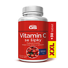 GS Vitamin C 1000 se šípky, 120+30 tablet XXL