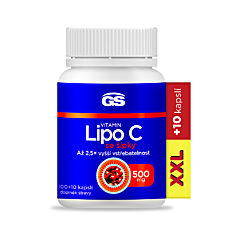 GS Vitamin Lipo C 500 mg se šípky, 100+10 kapslí XXL