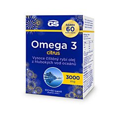 GS Omega 3 CITRUS, 100+60 kapslí NAVÍC, dárkové balení