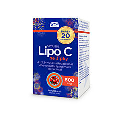 GS Vitamin Lipo C 500 mg se šípky, 90+20 kapslí NAVÍC, dárkové balení