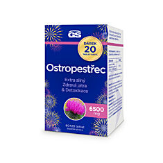 GS Ostropestřec 6500 mg, 60+20 tablet NAVÍC, dárkové balení