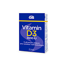 GS Vitamin D3 2000 IU, 30 kapslí