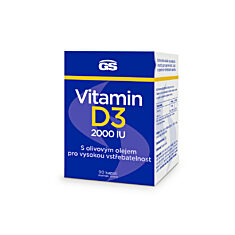 GS Vitamin D3 2000 IU, 2 x 90 kapslí