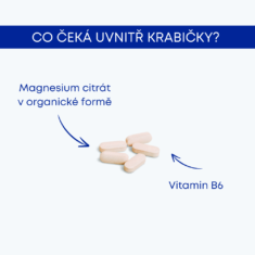GS Magnesium citrát 1340 mg + B6, 50 + 50 tablet