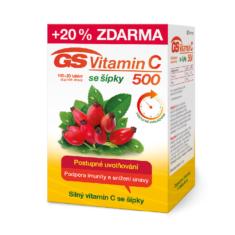 GS Vitamin C 500 se šípky, 100+20 tablet