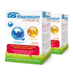 GS Magnesium s vitaminem B6, 200 tablet