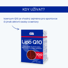 GS Koenzym Lipo Q10® 100 mg, 2 × 60 kapslí