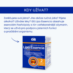 GS Lipo Essencia se silymarinem, 4 x 60 kapslí