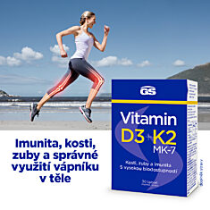 GS Vitamin D3 + K2, 60 tablet