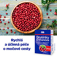 GS Brusinky Akut & D-manóza Akut, 2 x 20 tablet