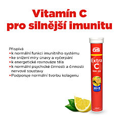GS Extra C 500 citron, 20+5 šumivých tablet