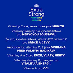 GS Extra Strong multivitamin s minerály pomeranč, 20+5 šumivých tablet