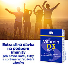 GS Vitamin D3 2000 IU, 30 kapslí