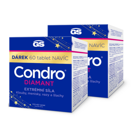 GS Condro® DIAMANT, 2 x 100+60 tablet NAVÍC, dárkové balení 2024