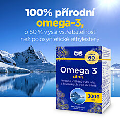 GS Omega 3 CITRUS, 100+60 kapslí NAVÍC, dárkové balení