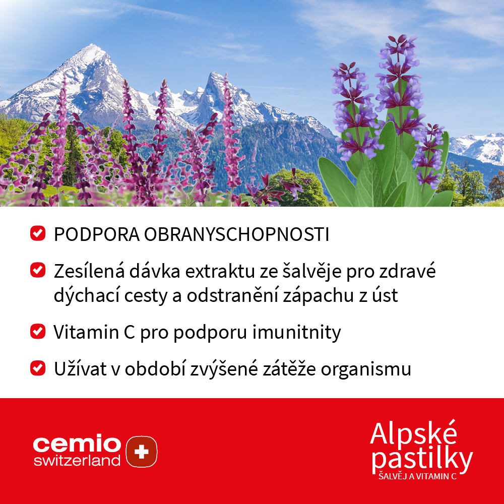 Cemio Alpské pastilky, 40 pastilek (obrázek 4)