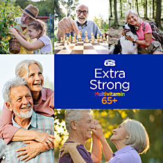 GS Extra Strong Multivitamin 65+, 2 × 60 tablet + 60 kapslí