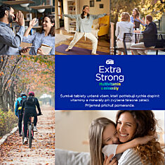 GS Extra Strong multivitamin s minerály pomeranč, 20+5 šumivých tablet