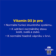 GS Vitamin D3 2000 IU, 30 kapslí