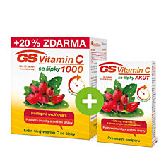 GS Vitamin C 1000 se šípky, 50+10 tablet