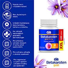 GS Betakaroten gold 6 mg, 135+25 kapslí XXL