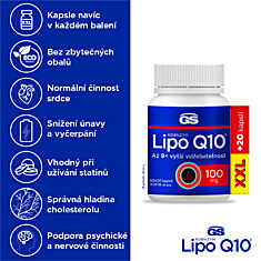 GS Koenzym Lipo Q10® 100 mg, 60+20 kapslí XXL