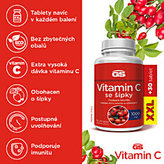 GS Vitamin C 1000 se šípky, 120+30 tablet XXL