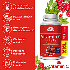 GS Vitamin C 500 se šípky, 365 tablet XXL