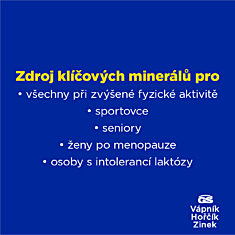 GS Vápník, hořčík, zinek, 2 × 130+10 tablet NAVÍC, dárkové balení