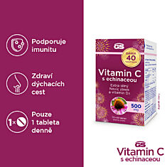 GS Vitamin C500 s echinaceou, 70+40 tablet NAVÍC, dárkové balení
