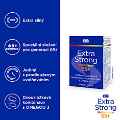GS Extra Strong Multivitamin 65+, 2 × 60 tablet + 60 kapslí