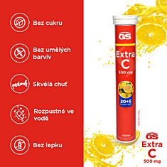 GS Extra C 500 citron, 20+5 šumivých tablet
