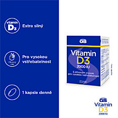 GS Vitamin D3 2000 IU, 2 x 90 kapslí