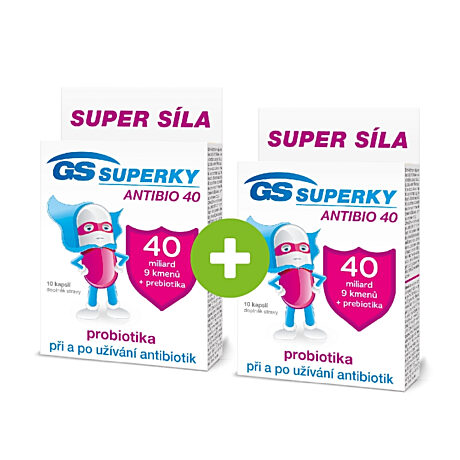 GS Superky Antibio 40, 10 kapslí - 1+1 ZDARMA