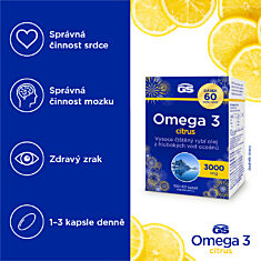 GS Omega 3 CITRUS, 100+60 kapslí NAVÍC, dárkové balení