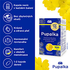 GS Pupalka, 2 × 90+10 kapslí NAVÍC, dárkové balení