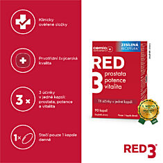 Cemio RED3®, 90+10 kapslí NAVÍC, dárkové balení