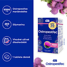 GS Ostropestřec 6500 mg, 60+20 tablet NAVÍC, dárkové balení