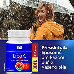 GS Vitamin Lipo C 500 mg se šípky, 100+10 kapslí XXL