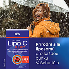 GS Vitamin Lipo C 500 mg se šípky, 4 × 100 kapslí