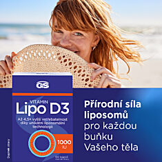 GS Vitamin Lipo D3 1000 IU, 4 × 60 kapslí