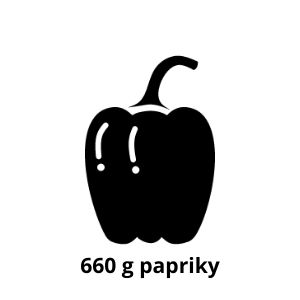 660 g papriky