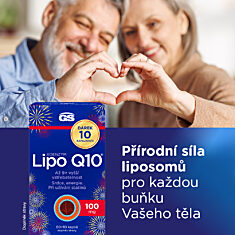 GS Koenzym Lipo Q10 100 mg, 60+10 kapslí NAVÍC, dárkové balení