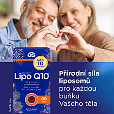 GS Koenzym Lipo Q10 60 mg, 2 × 60+10 kapslí NAVÍC, dárkové balení