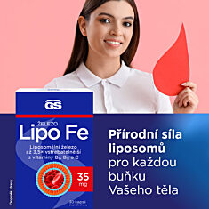 GS Železo Lipo Fe, 4 × 30 kapslí