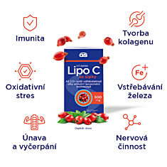 GS Vitamin Lipo C 500 mg se šípky, 4 × 100 kapslí