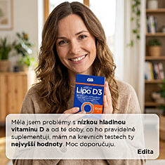 GS Vitamin Lipo D3 1000 IU, 4 × 60 kapslí