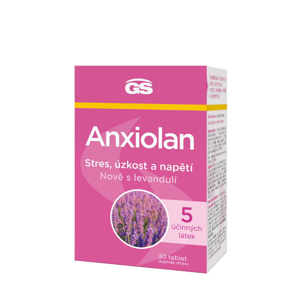 GS Anxiolan s levandulí, 30 tablet